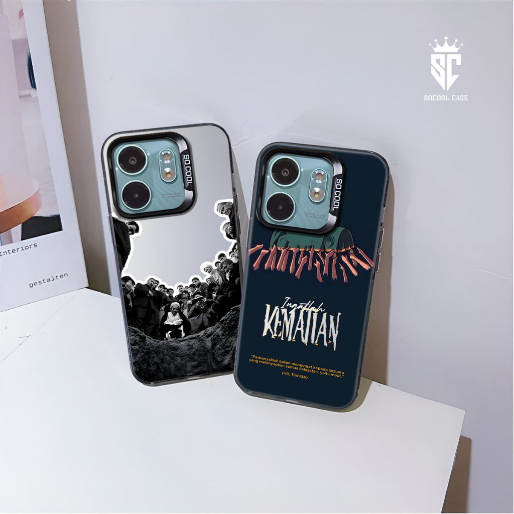 [ICS 167] - Case Hologram Infinix Smart 9 "Kematian" Premium Matte Hybrid IMD Socool + Camera Protec