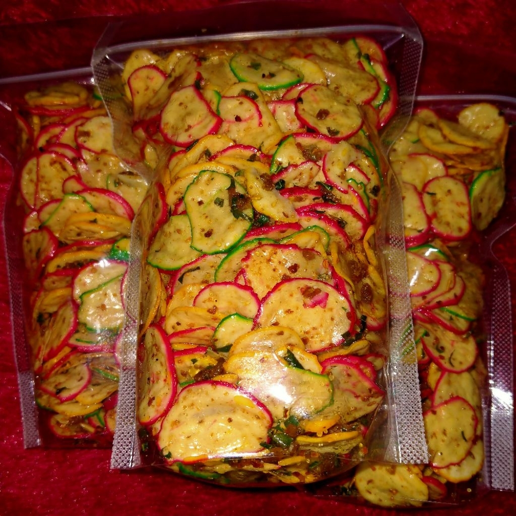 

seblak kering kerupuk seblak kerupuk bawang pedas manis daun jeruk 200 gram standing pouch