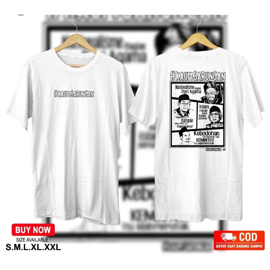 KAOS Kaum Sarungan KAOS DISTRO Kaum Sarungan KAOS PRIA WANITA