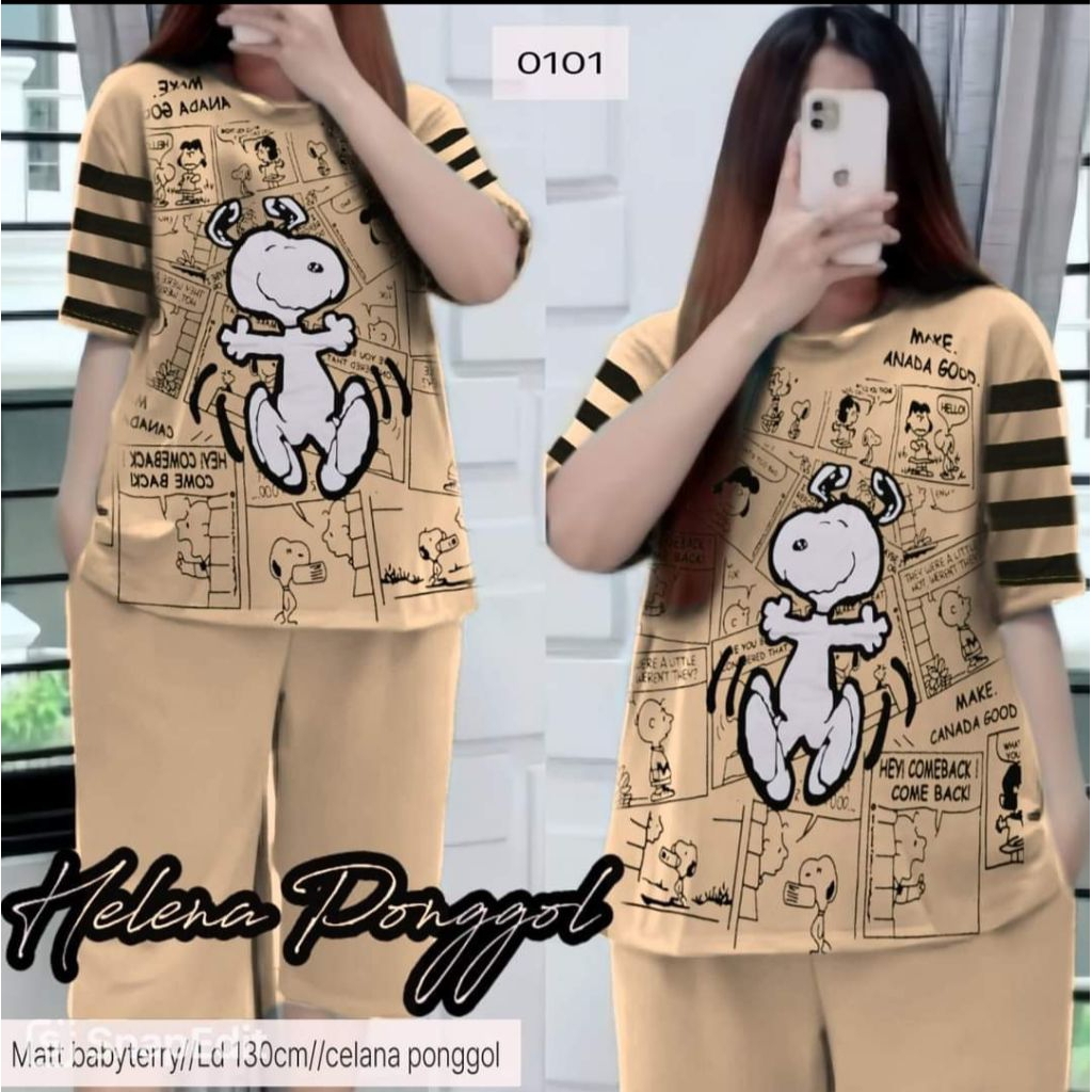 Babydoll Babyterry Import/ Setelan Babyterry /Set celana pendek / Setcel babyterry/Babydoll wanita k