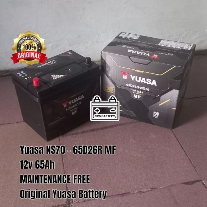 Aki Mobil Hino Bus FB, Ranger Accu Yuasa NS70 MF 65Ah