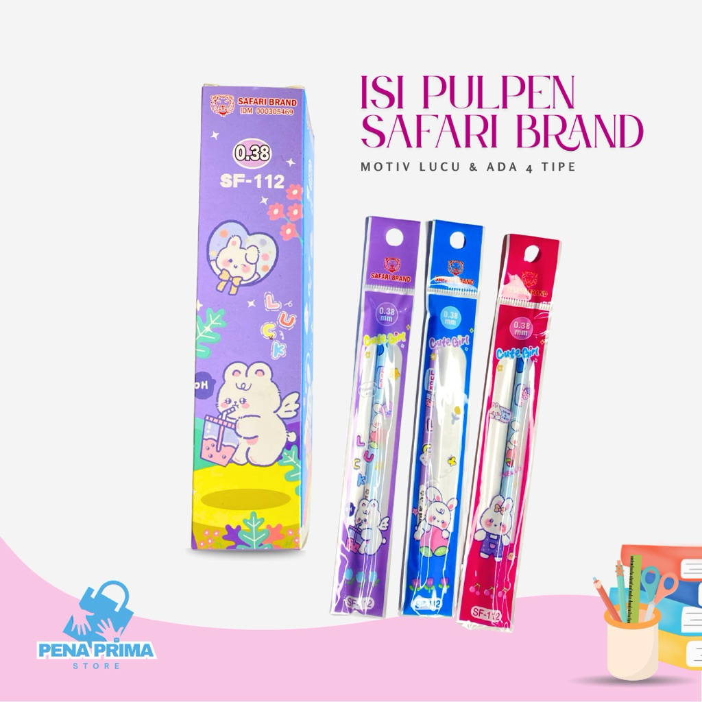 

Refill Pulpen Safari Brand 4 Tipe Lucu lucu