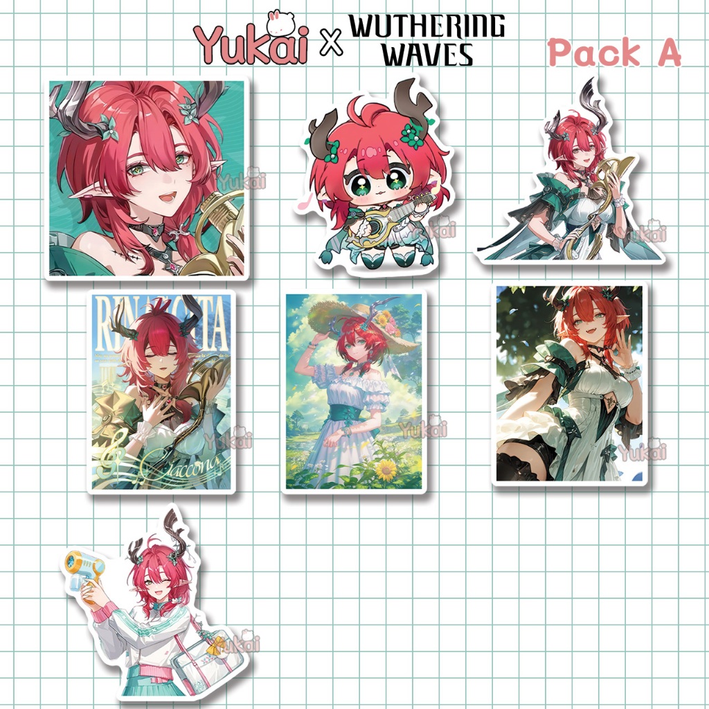 

Stiker Ciaccona Wuthering Waves Premium - Sticker Pack Anime Waterproof