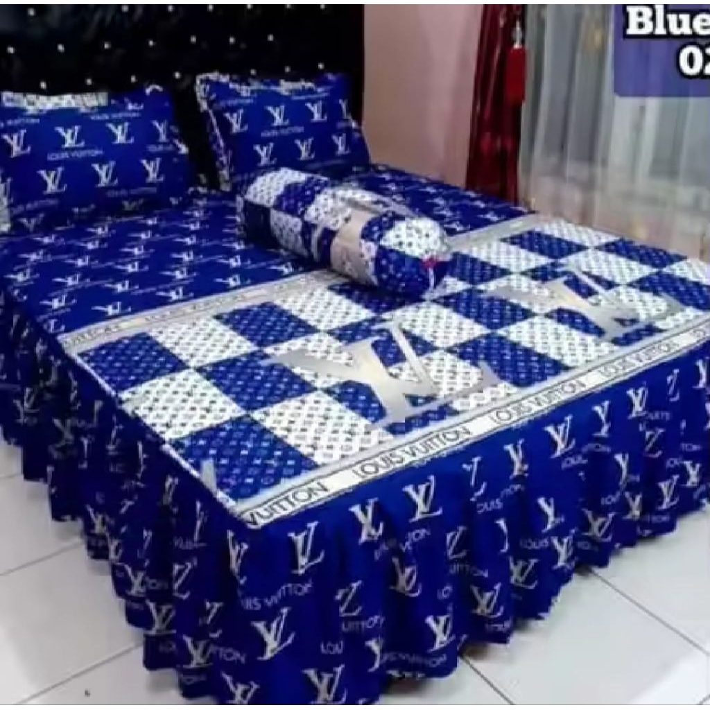 NEW PRODUCT SEPREI RUMBAI SPREI REMPEL MEWAH SEPRAI UKURAN 180X200 160X200 BONUS SARUNG BANTAL DAN