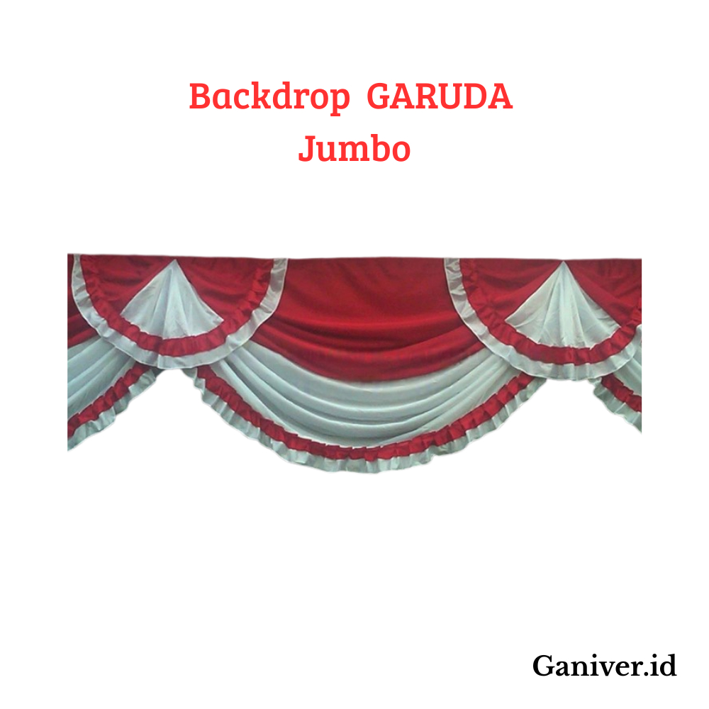 Backdrop Bendera Garuda Jumbo Dekorasi Atap Kantor Rumah Dinas