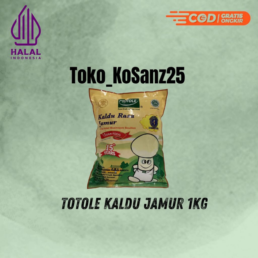 

Totole Kaldu Jamur 1kg/1000gram EXP 2027