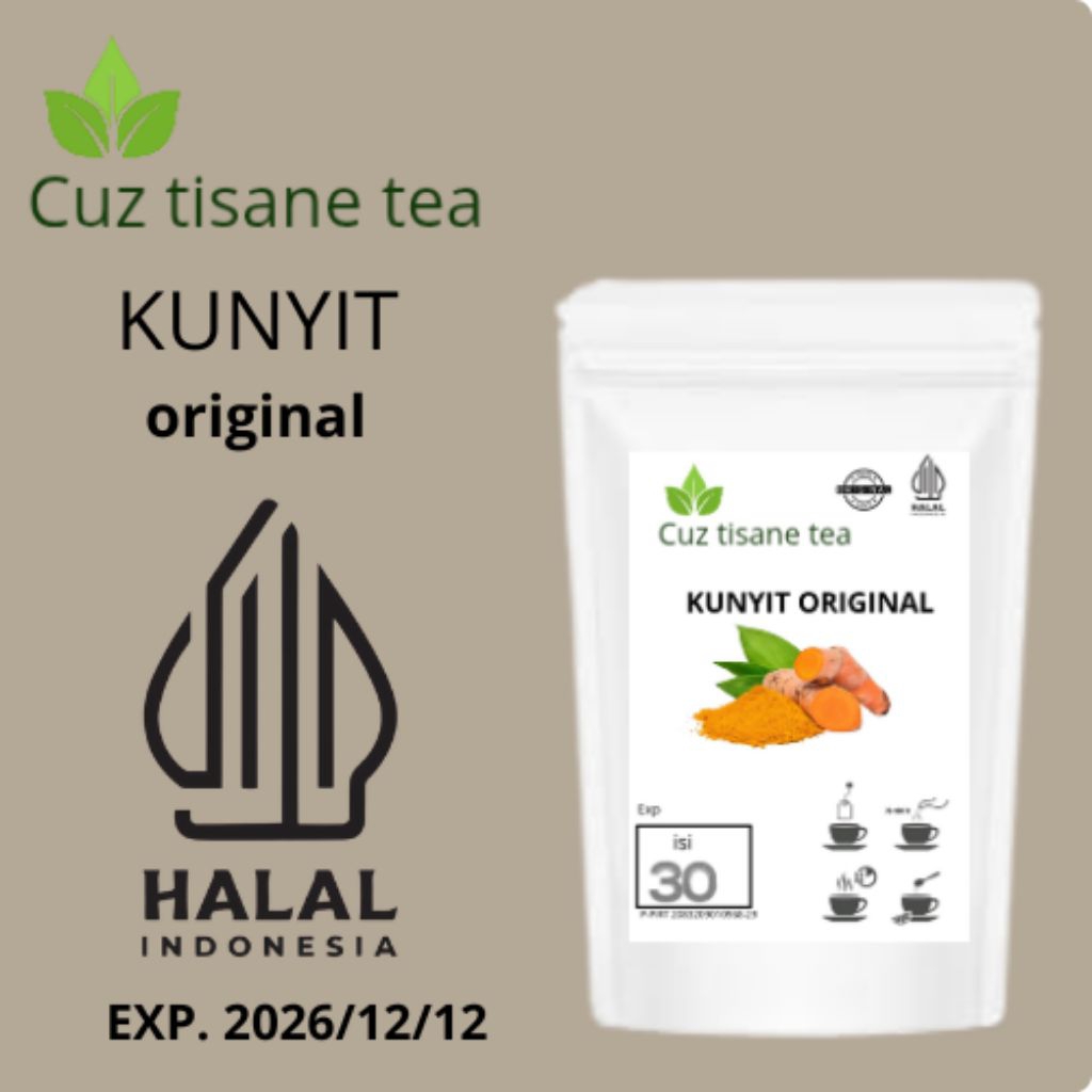 

Cuz tisane tea Teh kunyit original isi 30 teabag