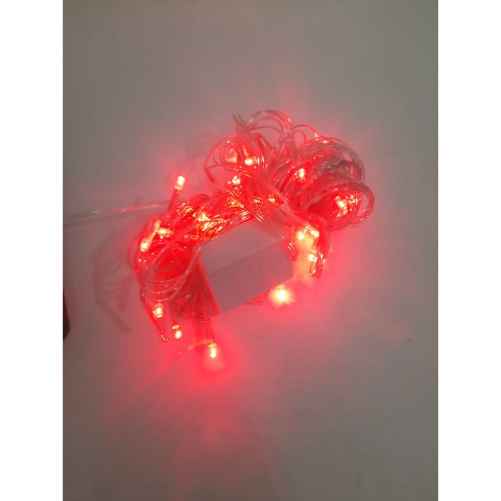 Lampu Tumbler Lampu Hias Natal Merah Putih 10m