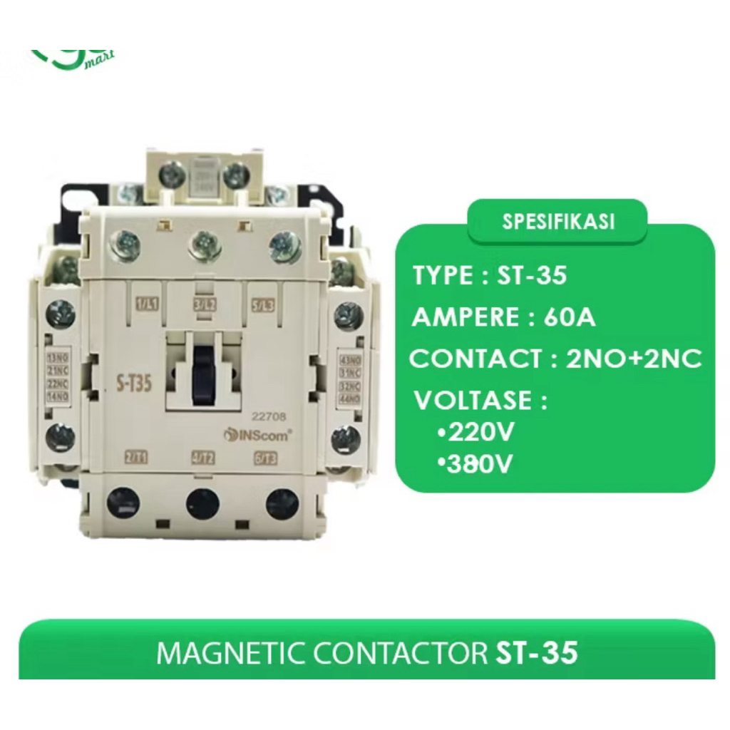 KONTAKTOR MITSUBISHI ST35 60A 220V