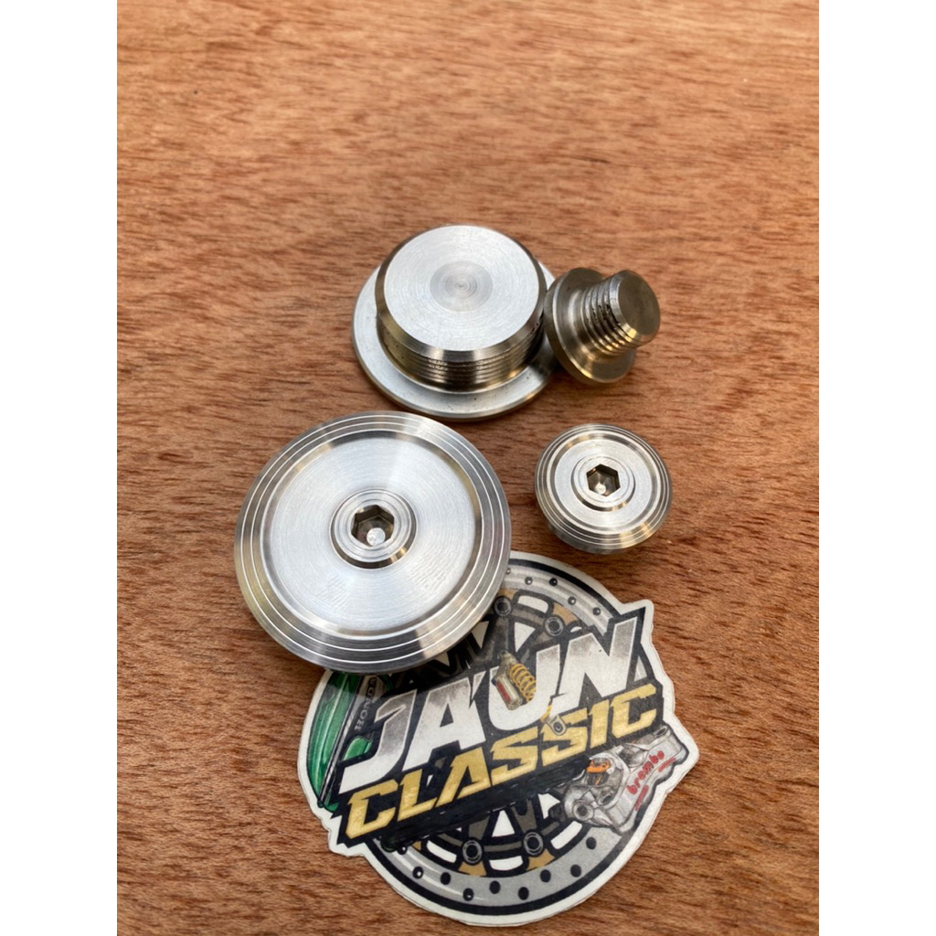 baut tutup bak magnet magnit kalter kiri jupiter z vega r scorpio byson / baut tutup magnet stainles