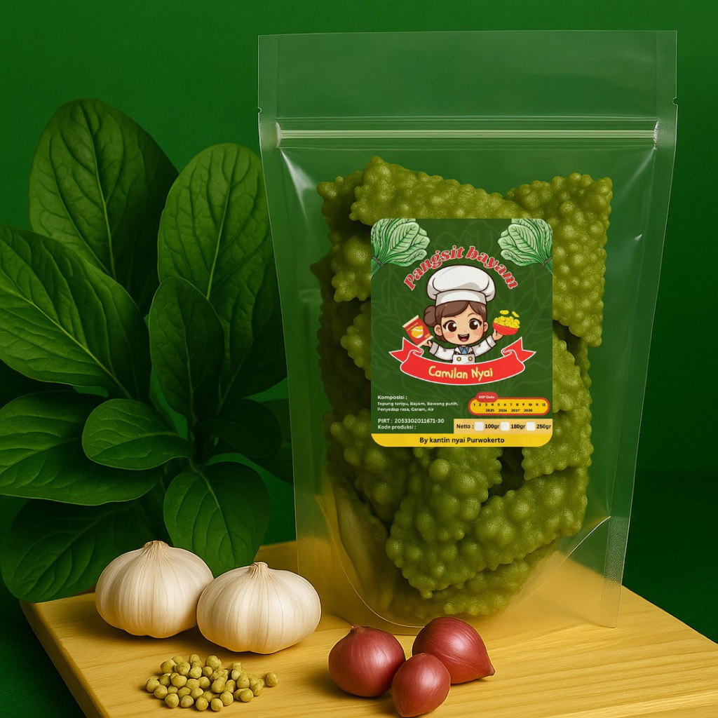 

Pangsit Bayam Organik – Cemilan Sehat Anak & Keluarga