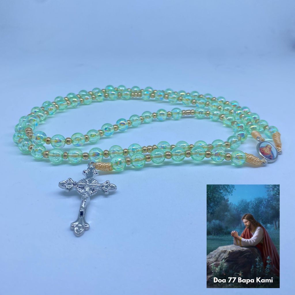 Rosario 77 Bapa Kami Tosca Premium & Panduan Doa 77 Bapa Kami