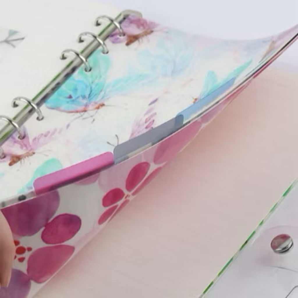 

Pembatas Binder A5 / A6 Divider 6 Ring Motif Notes Penanda Buku Aesthetic