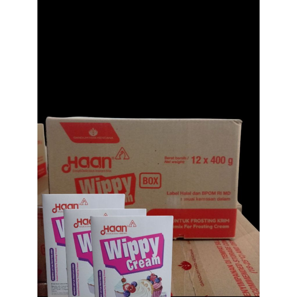 

haan wippy cream box 400g x 12/carton