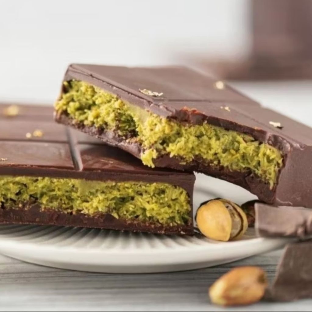 

[ BESAR ] COKLAT DUBAI VIRAL pistachio kunafe Chocolate original ukuran 16x8 besar