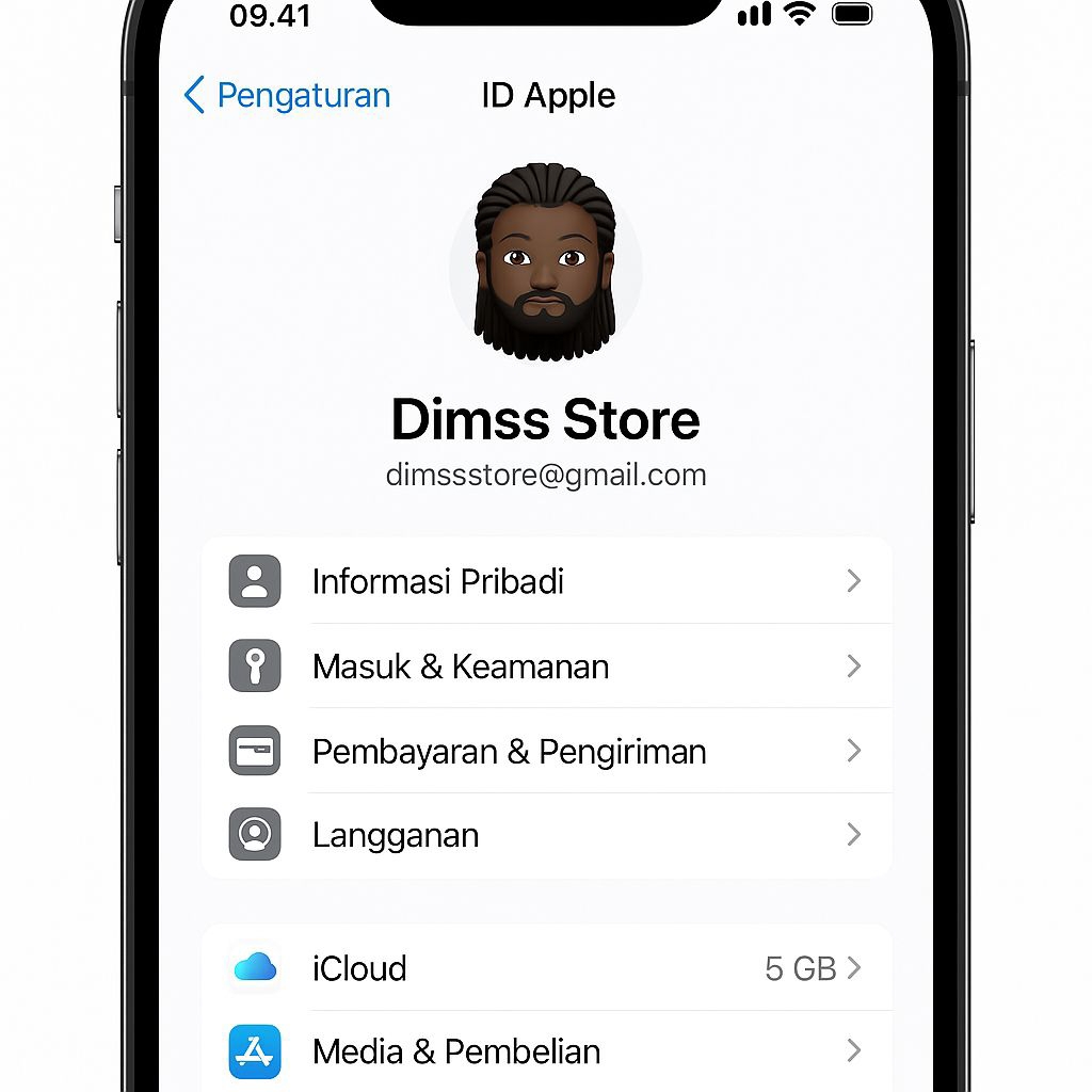 Jasa pembuatan apple id atau icloud permanen