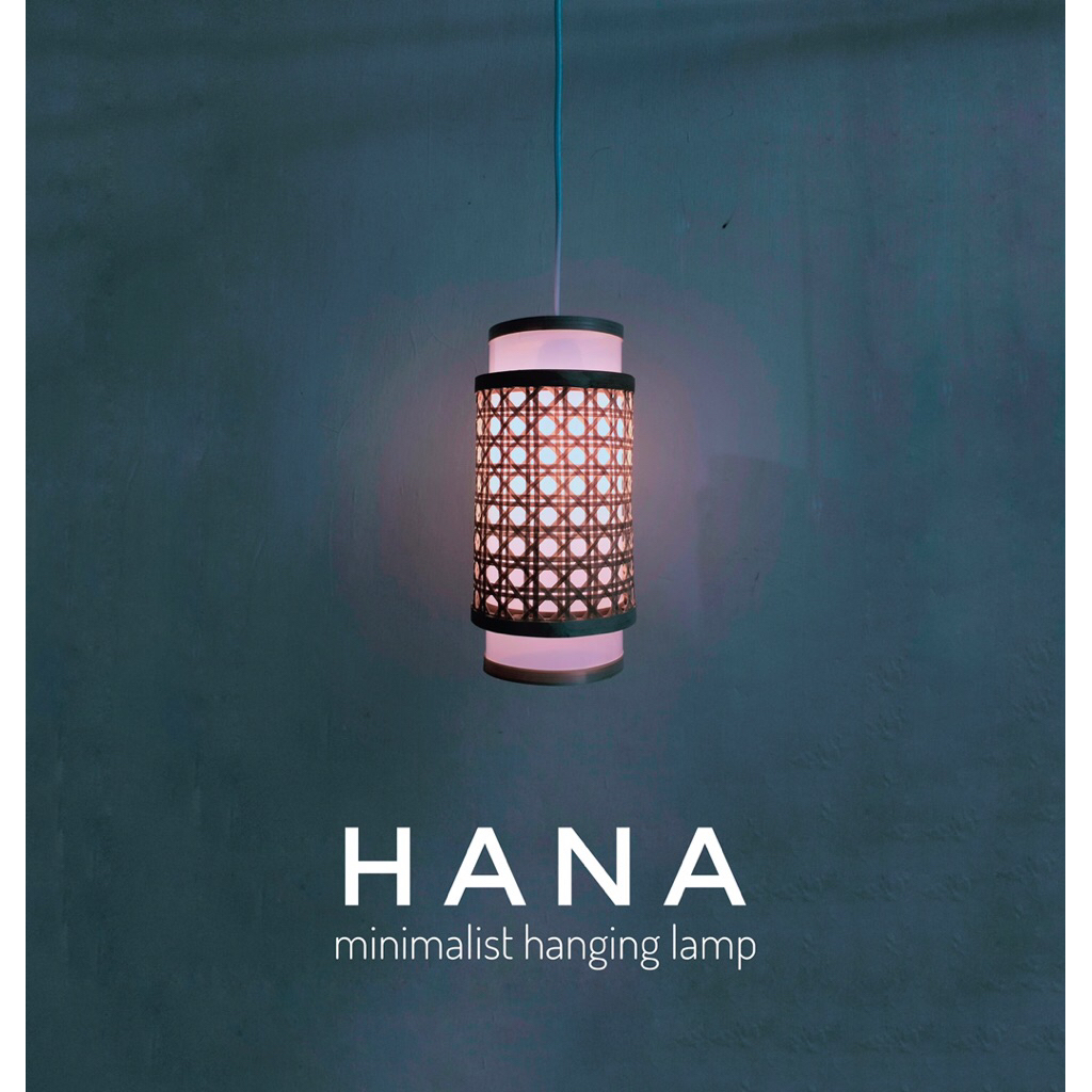 HANA hanging lamp | lampu gantung | lampu rotan | lampu cafe | lampu kamar | lampu kayu