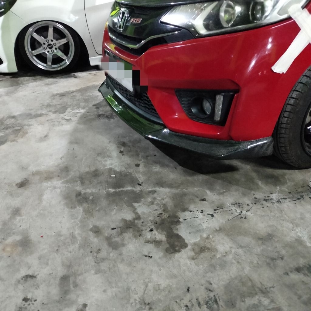 front lips honda jazz gk5 carbon kevlar