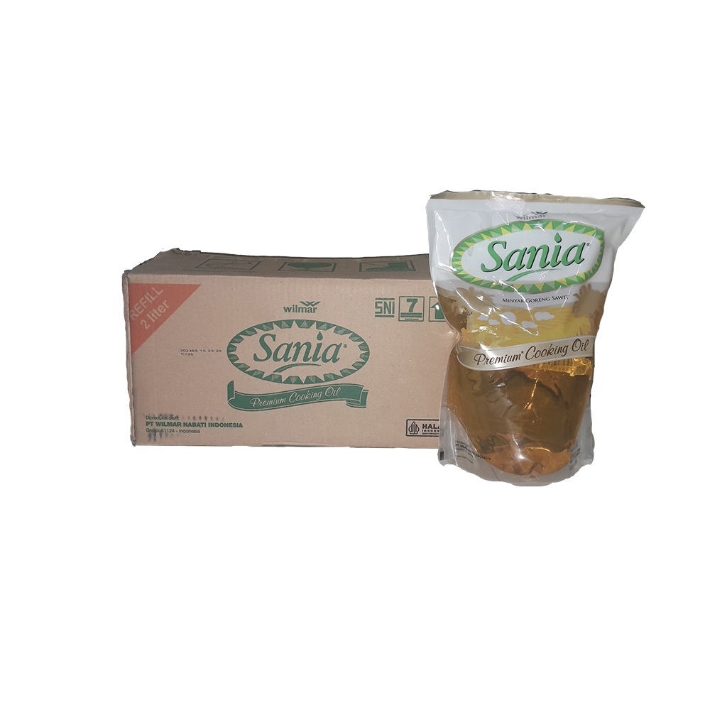 

Minyak Goreng Sania 2 liter 6 pouch 1 dus
