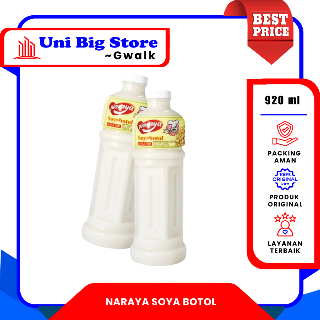 

NARAYA SOYA SUSU KEDELAI BOTOL ORIGINAL - 920 ml