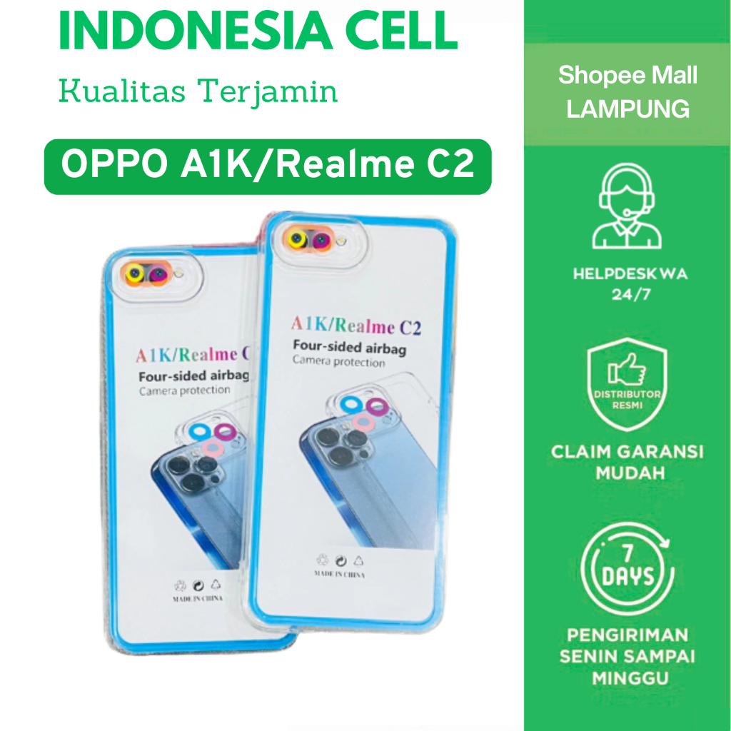 Case OPPO A1K/Realme C2/Case Bening OPPO A1K/Realme C2/Case Airbag OPPO A1K/Realme C2/Anti Crack A1K