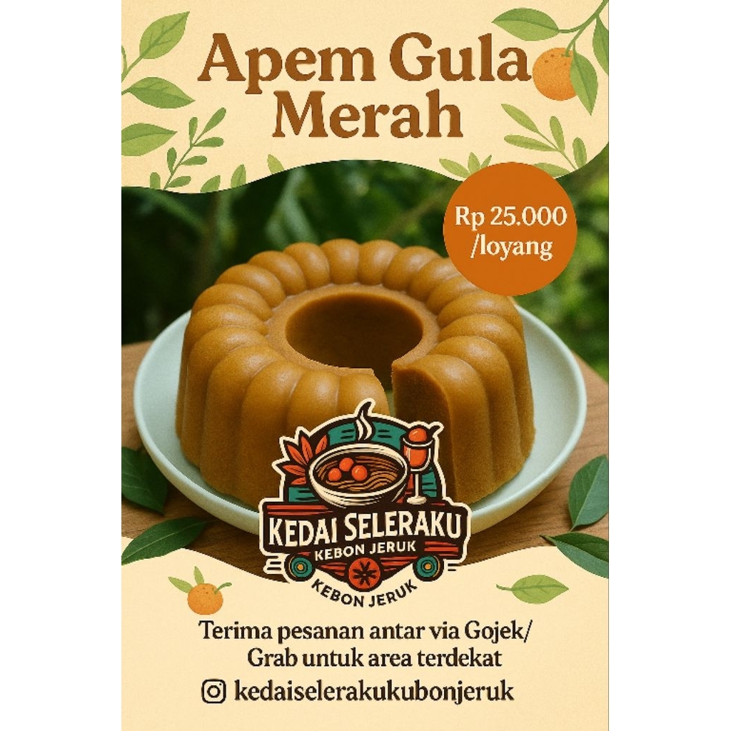 

kue apem gula merah