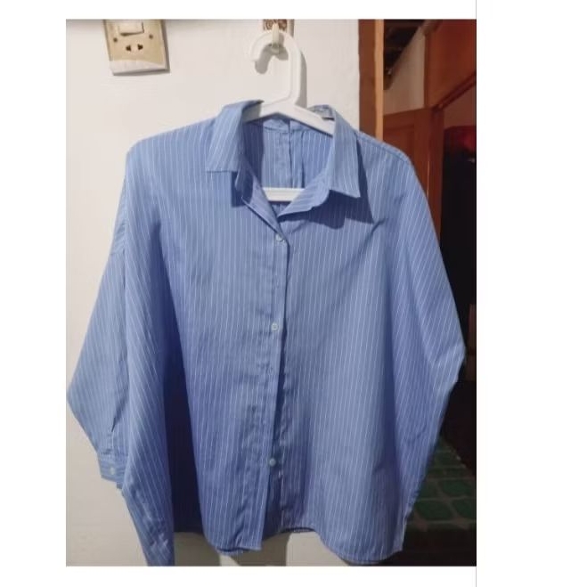KEMEJA GARIS BIRU LANGIT
