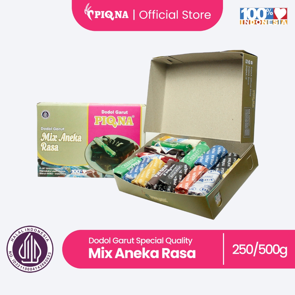 

Dodol Garut PIQNA Mix 8 Varian Rasa | Dodol Garut Special Quality Mix Aneka Rasa