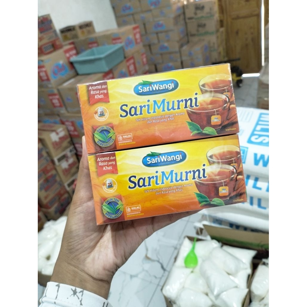 

SARIMURNI TEH KOTAK ISI 25 KANTONG / TEH SARI MURNI