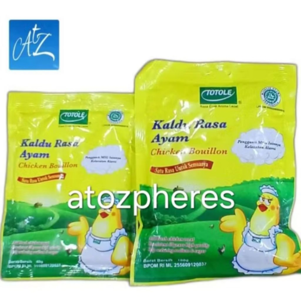 

Bumbu kaldu rasa ayam kelezatan alami pengganti MSG halal MUI IKPS TOTOLE Granulated Chicken Bouillon 40g 100g
