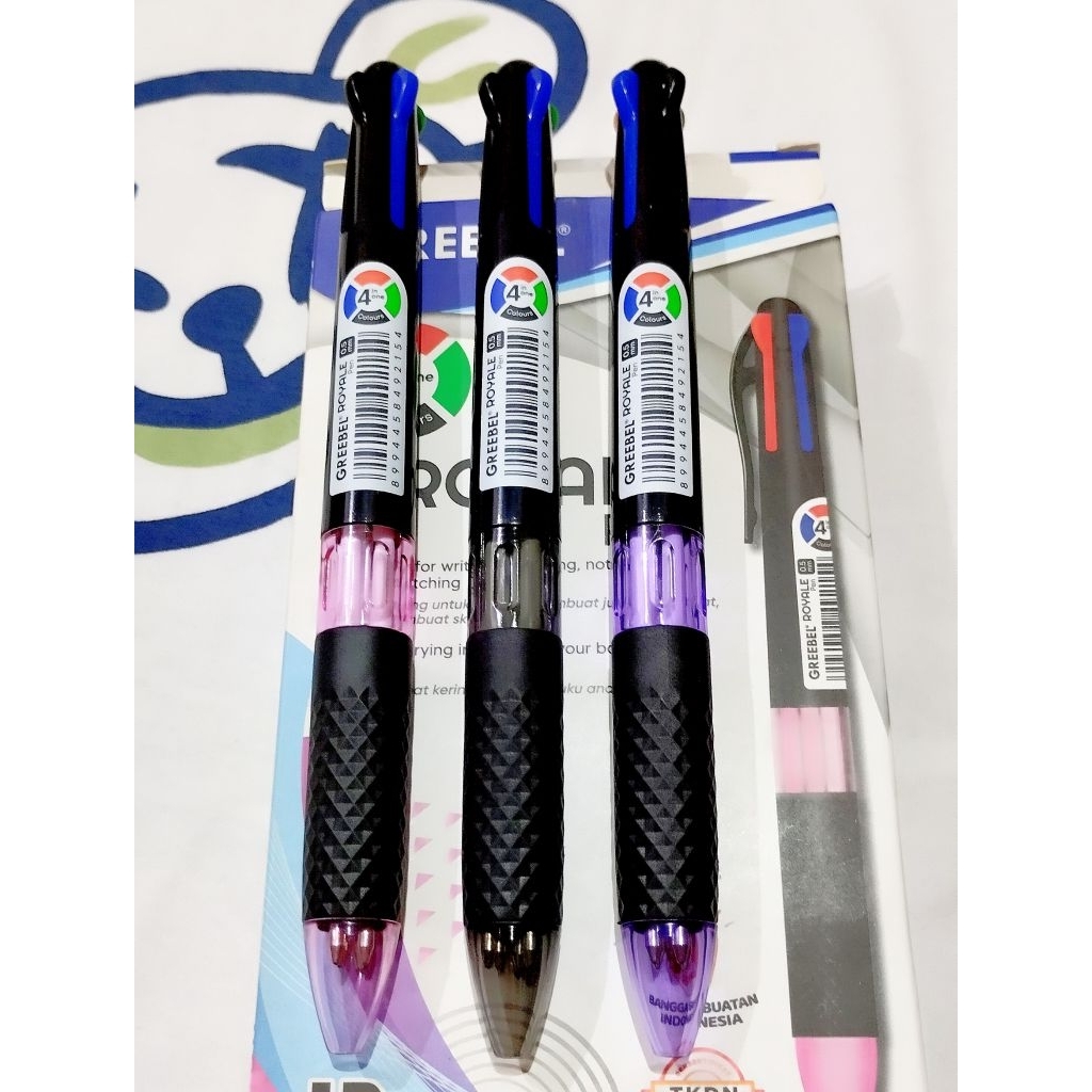 

ECER 1 PCS PULPEN 4 WARNA GREEBEL ROYALE 0,5 mm