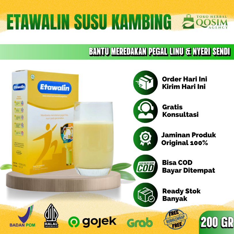 

Etawalin Susu Kambing Etawa Membantu Mengatasi Asam Urat Rematik & Nyeri Sendi Anti Tulang Keropos