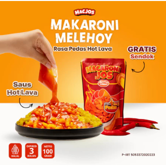 

MACJOS Makaroni Melehoy - Isi 100gr Cemilan Makaroni