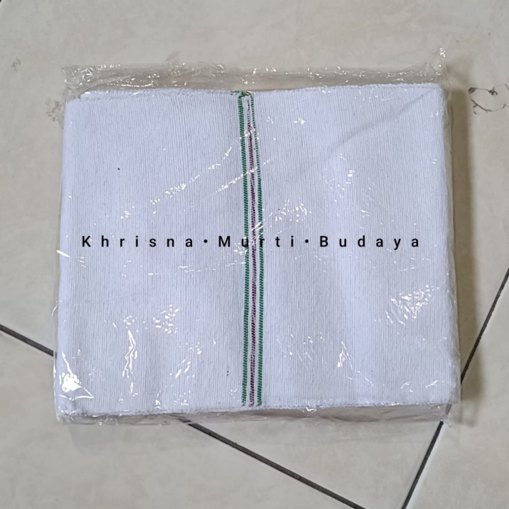 stagen / benting putih panjang ± 5 meter x lebar ± 14,5 cm