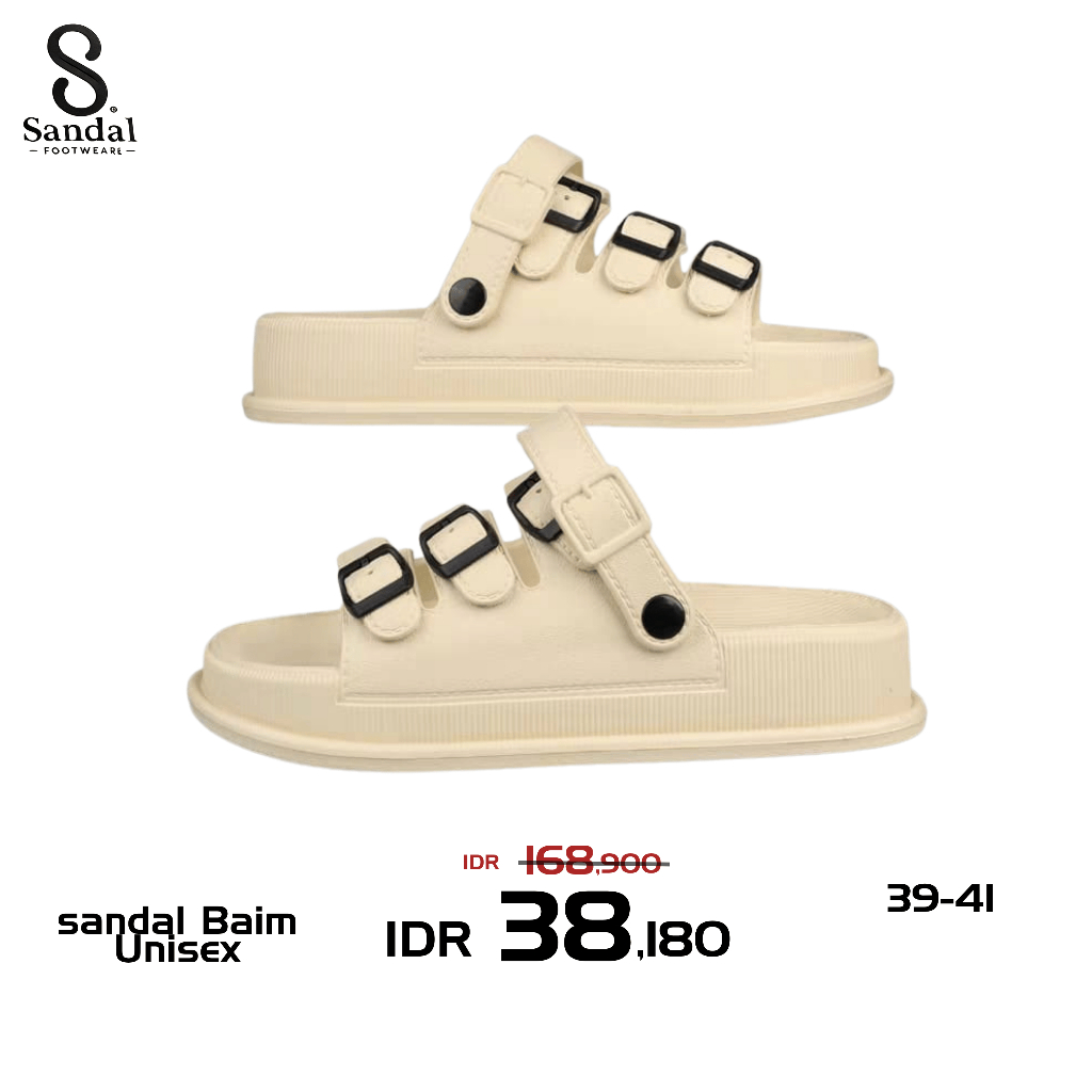 Sandal Cewek Karet EVA Empuk Anti Slip Sandal Wanita Kekinian Tinggi Sandal Main Slop Slip On Korea