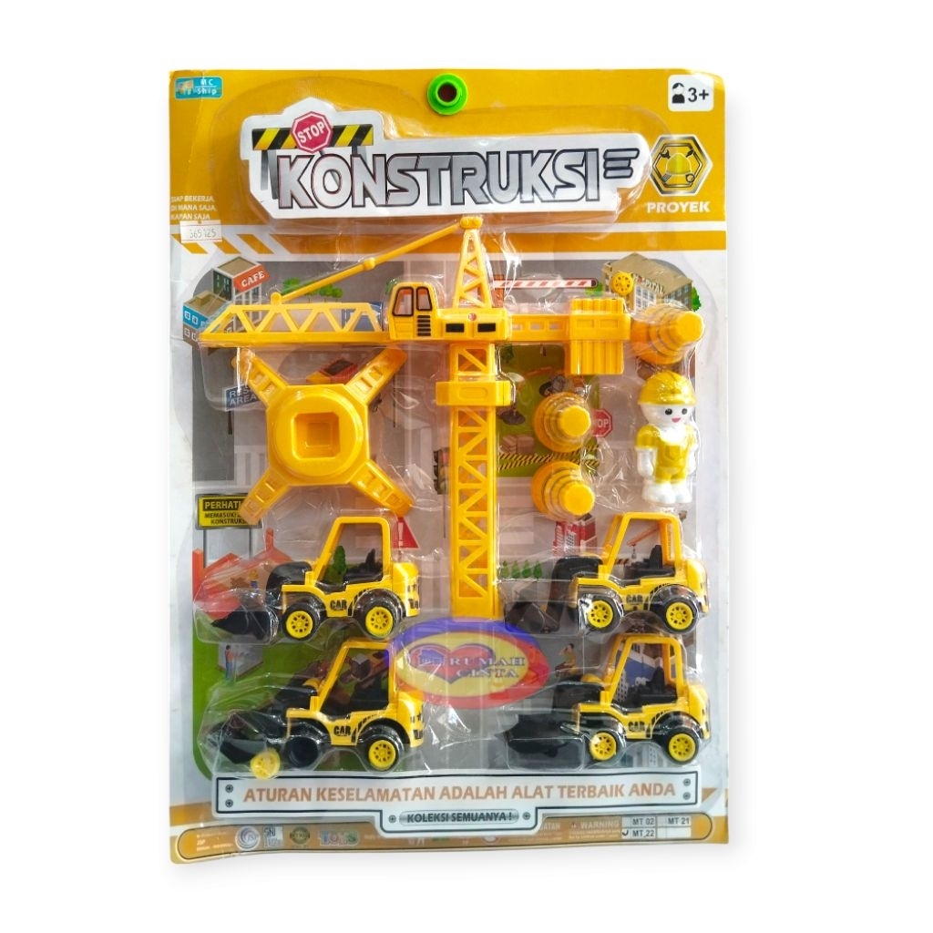 Mainan Set Truk Proyek Konstruksi