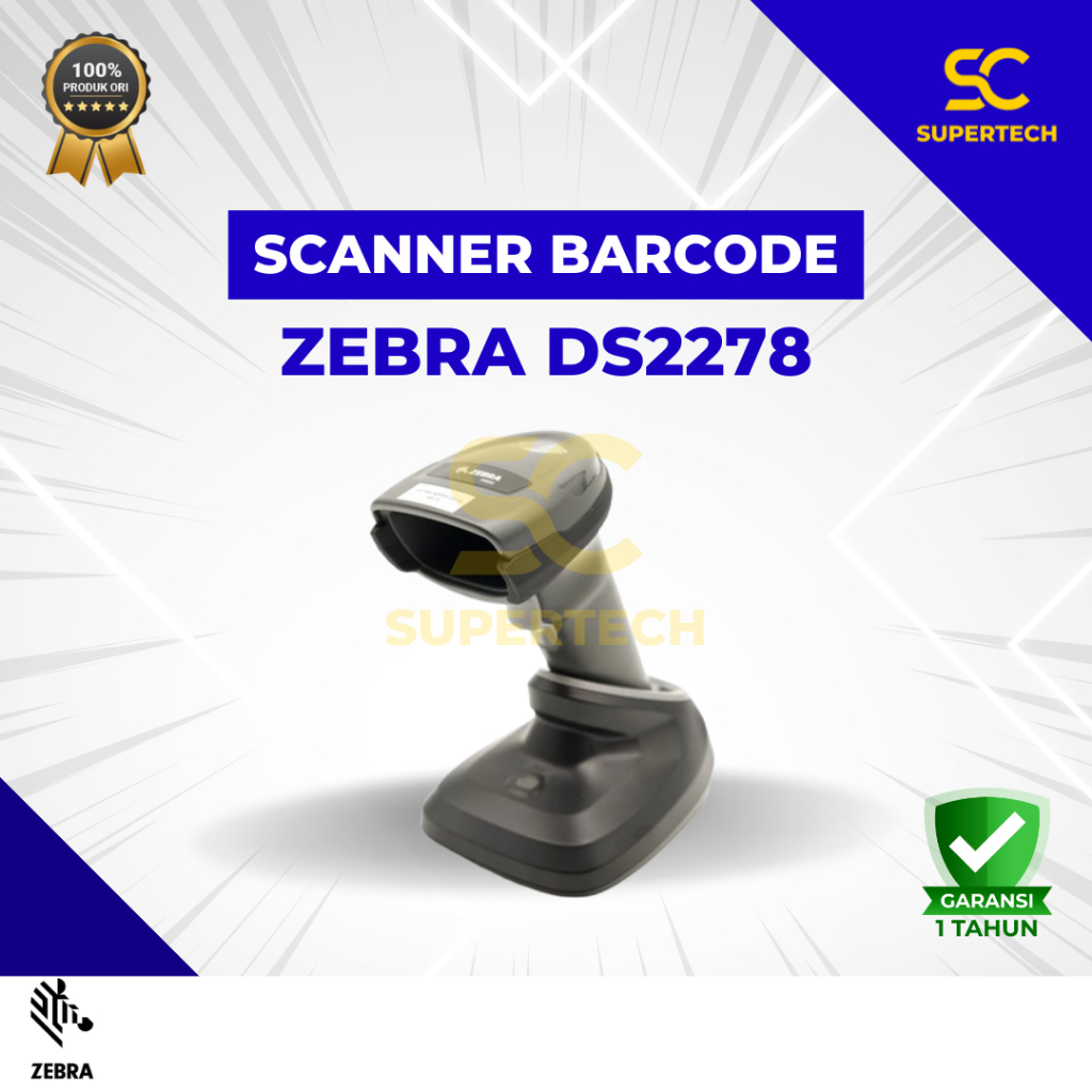 Zebra DS-2278 Wireless 2D Barcode Scanner Symbol DS2278 Bluetooth