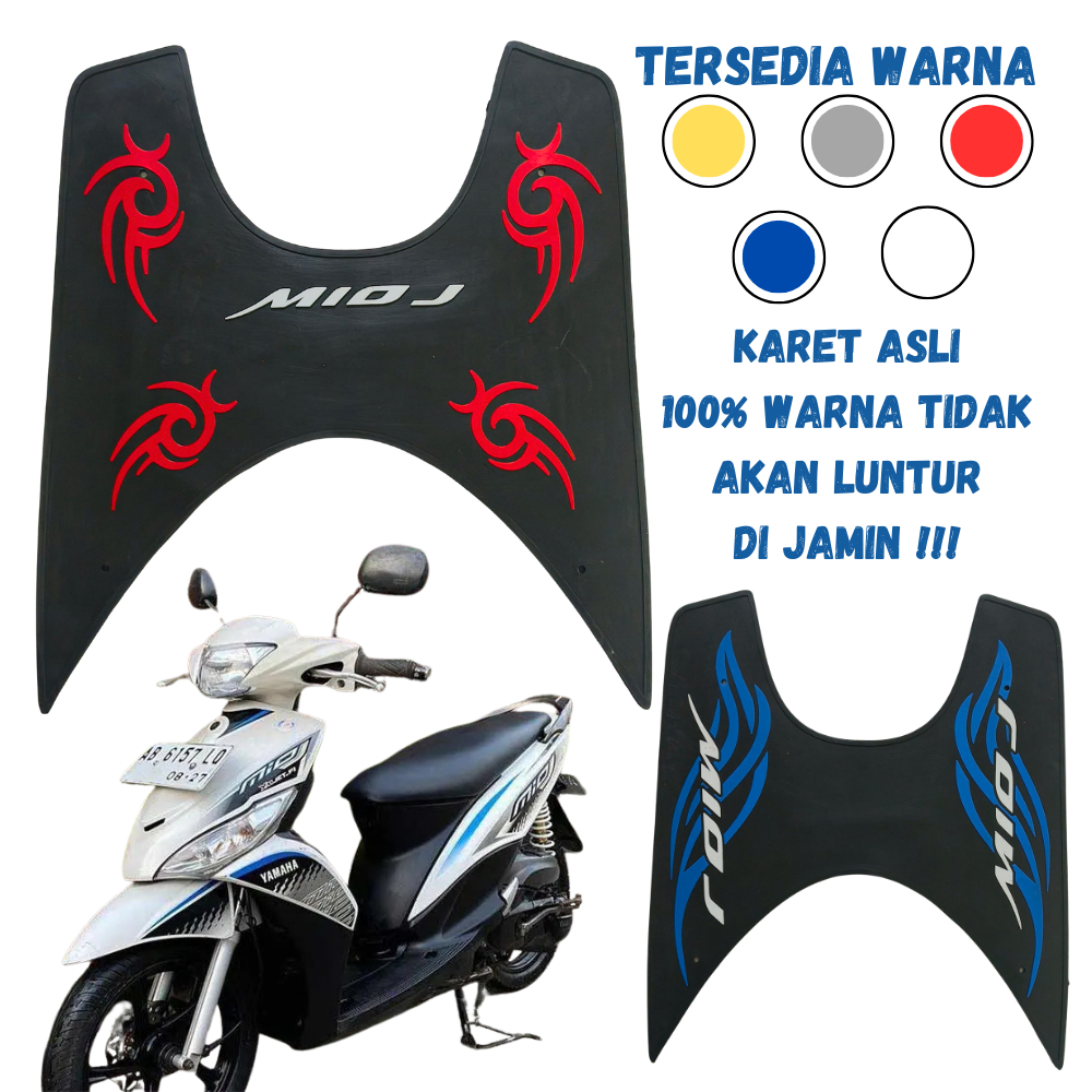 karpet motor MIO J & GT tahun 2012 sampai 2016 /pijakan kaki motor yamaha MIO J & GT