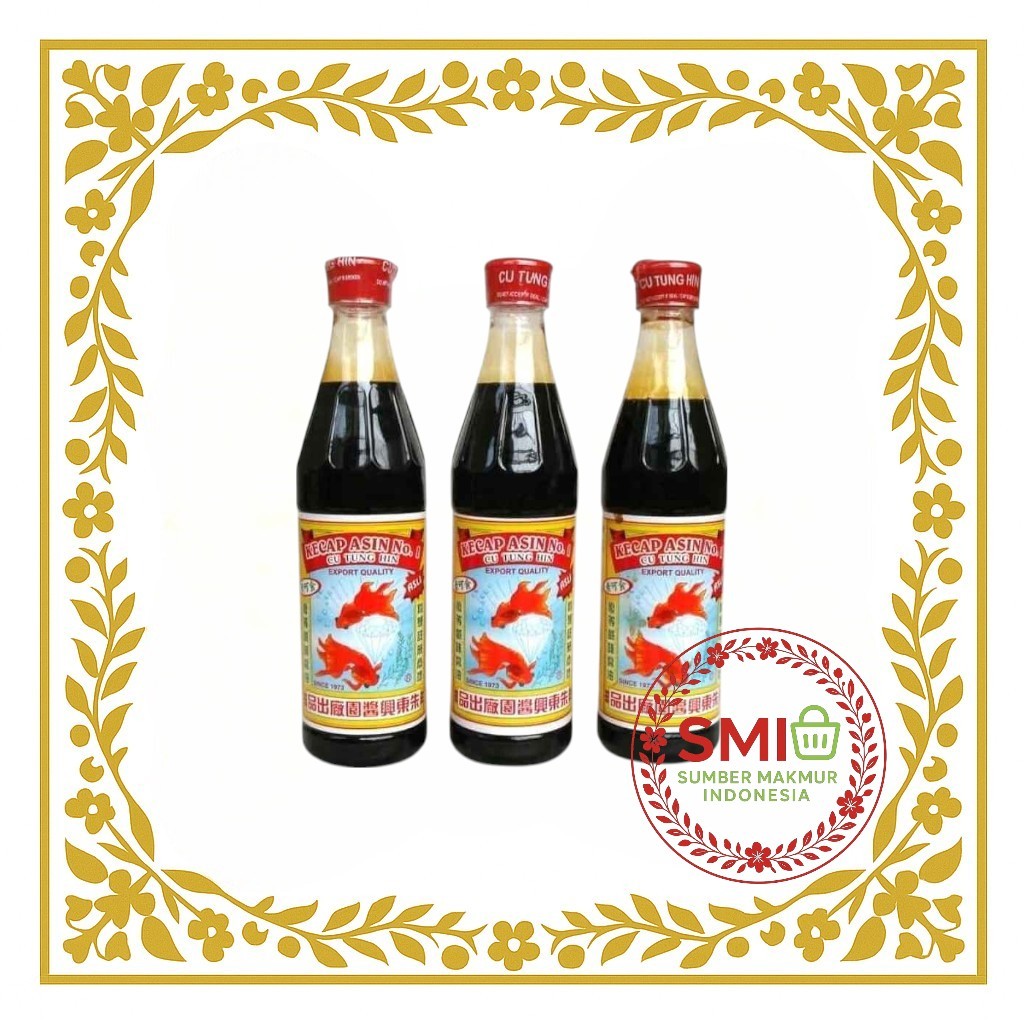 

Kecap Asin Cap Ikan Koki / Cu Tung Hin 650 ml Botol Plastik - Eceran