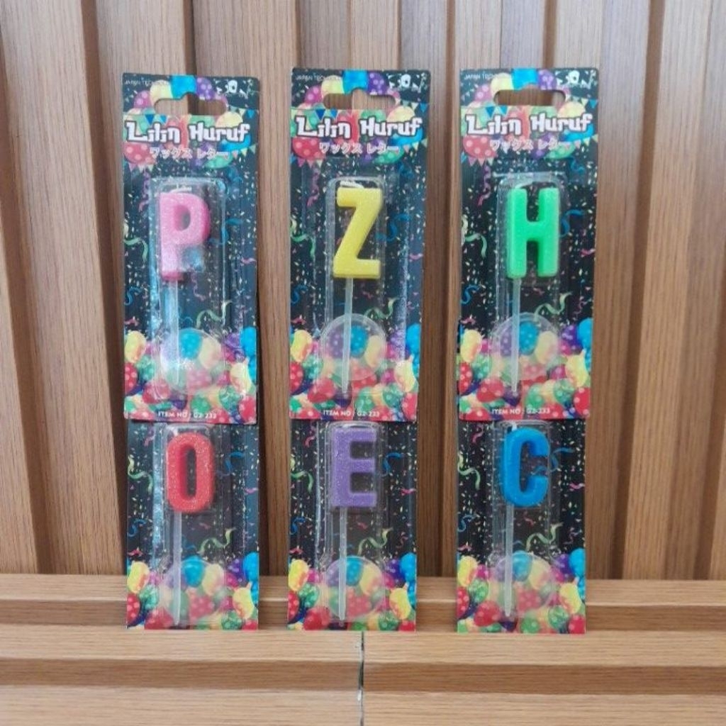 LILIN HURUF BLINK / LILIN ULANG TAHUN HURUF