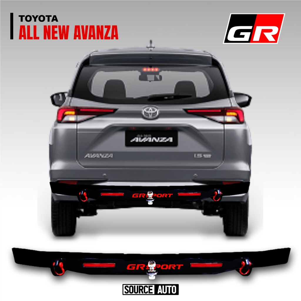 REAR BUMPER GUARD COMPACT GR SPORT - TOWING PENGAMAN BELAKANG BY SEVENCODE - ALL NEW AVANZA FACELIFT