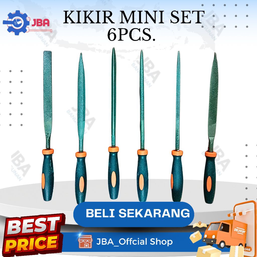 Kikir Mini Set 6pcs FREED / Kikir Besi / Kikir Kayu