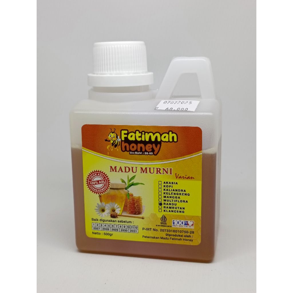 

MADU KAPUK RANDU FATIMAH 500GR
