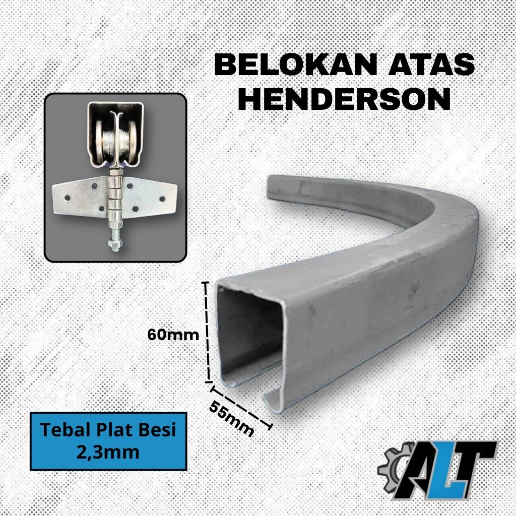 Rel Atas Henderson Belokan | Rel Tikung Atas henderson