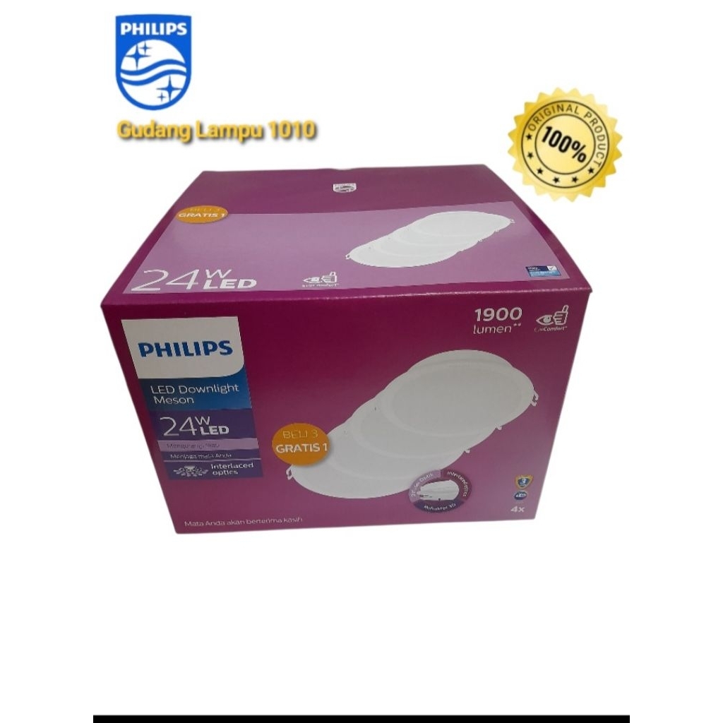 Downlight LED PHILIPS Multipack Meson 24 Watt 3+1