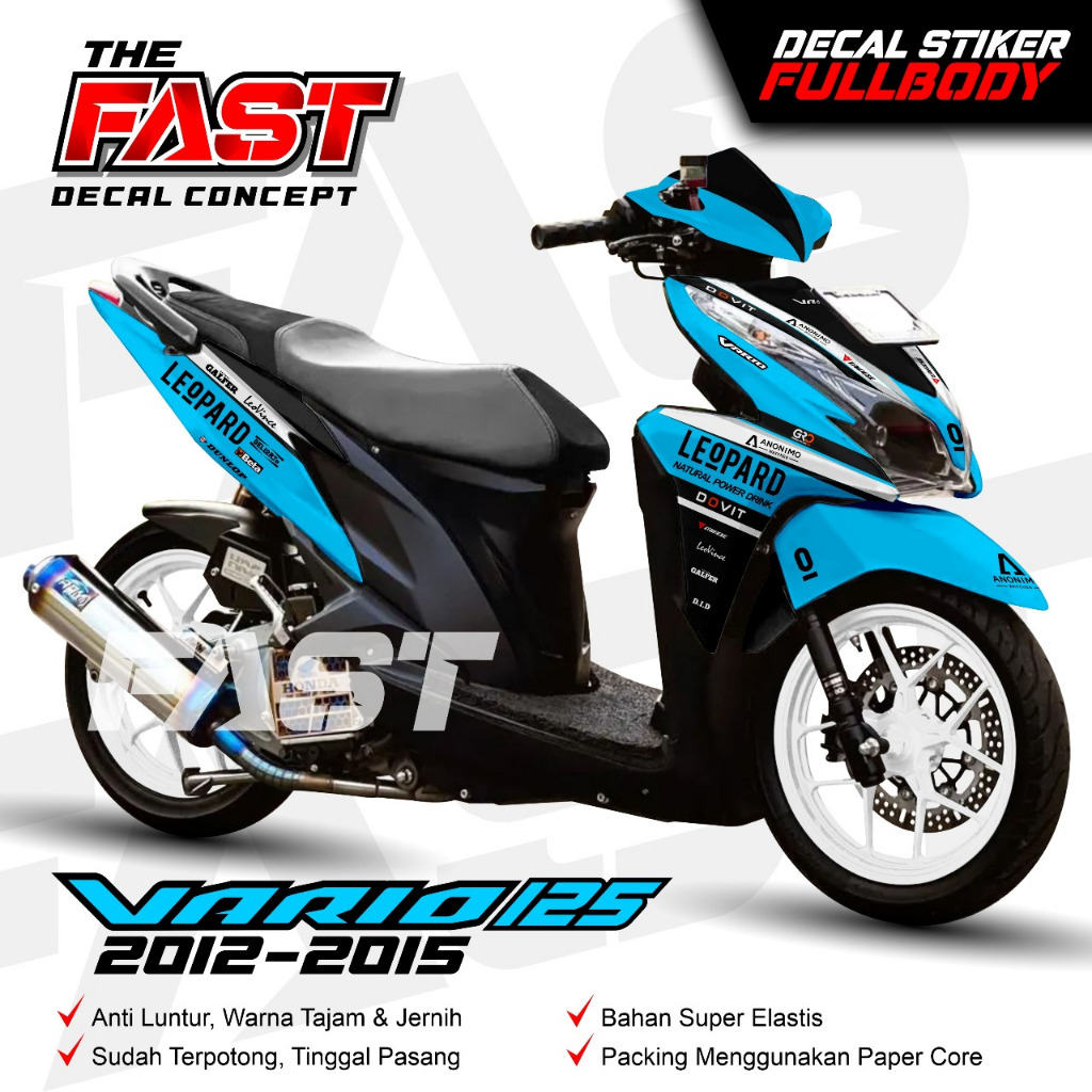 TERBARU Stiker Vario 125 Decal Vario 125 Full Body 2012-2015 Stiker Motor Variasi Motip MGP keren De