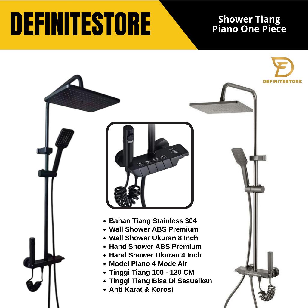 Shower Tiang Set Shower Kamar Mandi Shower Komplit Column Panas Dingin LED Anti Karat