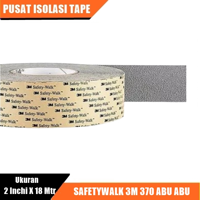 Safety Walk 3M Abu-Abu 318 MtrM 370 Antislip 3M Abu Abu Ukuran 2 Inchi X 18 Mtr