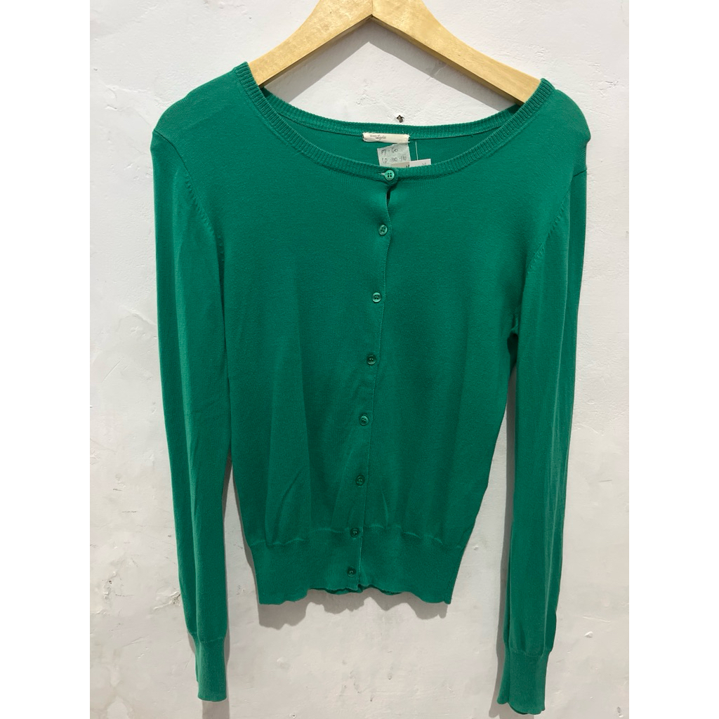 cardigan hijau