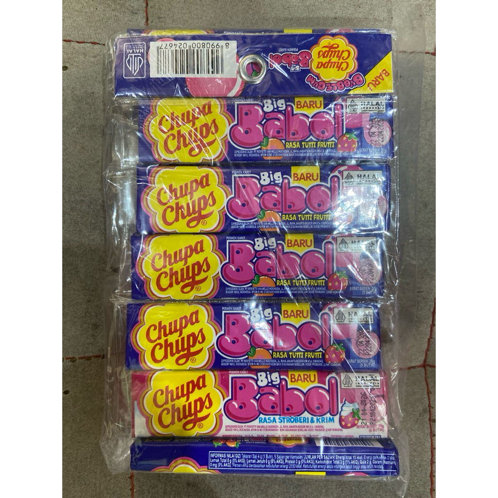 

Permen Karet Chupa Chups Big Babol Hanger 20 gr ( Pak )
